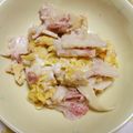 せつみか's cooksnap of when they made 竹の子とふんわり卵の梅マヨサラダ.