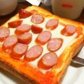 Kiraki_'s cooksnap of when they made ピザ風トースト(*^_^*).