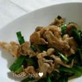 あきひゃ's cooksnap of when they made ピリ辛豚ニラ炒め.