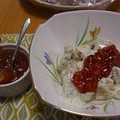 ｍ６６ｍ's cooksnap of when they made 車麩と海老のチリマヨソース和え♪.