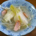 ママさん。's cooksnap of when they made スープ　かぶとウインナーのコンソメスープ.
