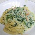 みーちゃん3's cooksnap of when they made ほうれん草のクリームパスタ.
