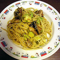 らみねす's cooksnap of when they made *鰻とアボカドの和風パスタ～山椒風味*.