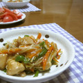 rate★'s cooksnap of when they made ささみソテー♪たっぷり野菜カレーあん.