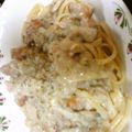 Linlyn's cooksnap of when they made 鮭ときのこのクリームパスタ.
