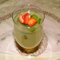 洗馬恐竜's cooksnap of when they made 苺とミントの寒天ゼリー♡ハーブのデザート.
