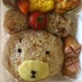 チャプ子's cooksnap of when they made クマちゃん＊キャラ弁.