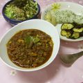 赤い電話's cooksnap of when they made おしゃれな焼き夏野菜のキーマカレー★.