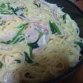 しゃんゆみ's cooksnap of when they made 簡単ずぼら飯☆フライパンdeカルボナーラ.