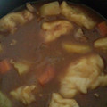 唯花＊'s cooksnap of when they made ほんのり和風なカレーひっつみ(すいとん).