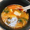 Banannana's cooksnap of when they made コチュジャン豆富スープ.