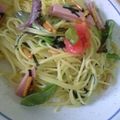 桃的美しき日々's cooksnap of when they made 超簡単！お茶漬けの素で和風ヘルシーパスタ.