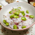 gmkzmkz's cooksnap of when they made 桜色♪枝豆とちりめんじゃこのおこわ.