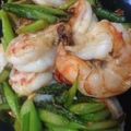 もみみみ's cooksnap of when they made えびとアスパラのにんにく炒め☆.