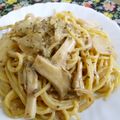 rayrain's cooksnap of when they made キノコの豆乳クリームスパゲッティ.