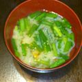 shizuとreo's cooksnap of when they made ✿うちの定番！じゃがニラの味噌汁✿.
