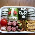 ゆいランラン's cooksnap of when they made 懐かしキャラ弁☆仮面ライダーのショッカー.