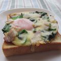 doiko's cooksnap of when they made ベーコン＆とろけるチーズのせ目玉焼き.