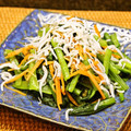 ちべターリー's cooksnap of when they made 白だしで簡単！小松菜としらすの和え物.