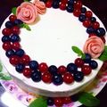 和柑橘's cooksnap of when they made バラのケーキ.