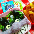 ベビミポ's cooksnap of when they made キャラ弁*簡単♪海苔弁de ばいきんまん.
