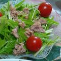 たけまめ's cooksnap of when they made 超簡単・水菜とツナのサラダ.