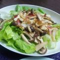 はなみれな's cooksnap of when they made きのこたっぷり！食べ応え満点サラダ。.