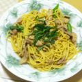 jn_njv♪'s cooksnap of when they made 鶏もも肉と大葉のニンニク醤油パスタ☆★.