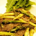 ケイパパ's cooksnap of when they made 牛肉とアスパラの粒マスタードマヨ炒め.