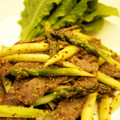 ケイパパ's cooksnap of when they made 牛肉とアスパラの粒マスタードマヨ炒め.