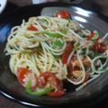 えりっぺ927's cooksnap of when they made サラスパ☆ほうれん草とツナとトマト.