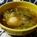 おらんでう～たん's cooksnap of when they made 絹さやと新玉のサッと煮～半熟卵落とし～.