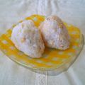 kururin18's cooksnap of when they made 梅昆布茶といりたまごのおにぎり♬.