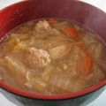skytower's cooksnap of when they made にんにくほくほく♥肉団子と春雨のスープ.