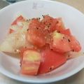ラジオ体操第二's cooksnap of when they made ***新玉ねぎ★トマトサラダ***.
