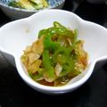 ゆいランラン's cooksnap of when they made ピーマンの焼きびたし♪♪新たま和え.