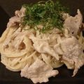 iyo＊'s cooksnap of when they made 豚肉とえのきの明太クリーム.