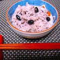 Snow＊Love's cooksnap of when they made 藤ご飯（黒豆ご飯）.