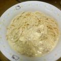 とんこ２０２０'s cooksnap of when they made フライパン１つ♪濃厚カルボナーラ♪.