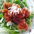 ひなママ818's cooksnap of when they made 鶏もも肉の甘酢あん炒め.