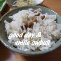 オーブル's cooksnap of when they made 節分の後に♪いり大豆と麦茶の炊き込みご飯.