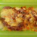 heisukeママ's cooksnap of when they made ルクエ☆じゃが芋のケチャチーズのせ.