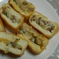 ☆nanaco☆'s cooksnap of when they made ☆納豆チーズマヨin油揚げ☆.