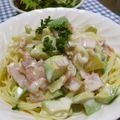 ともこキッチン's cooksnap of when they made アボカドとじゃがいものクリームパスタ☆.