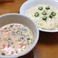 未来の栄養士's cooksnap of when they made とろ～り☆オクラ＆キムチの豆乳つけスパ☆.