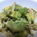 カナラ♪'s cooksnap of when they made ♥蒸し鶏とアボカドのわさび醤油和え.
