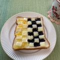 ビートルズ食堂's cooksnap of when they made シナモン香るチョコシロップチーズトースト.
