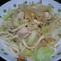 tomorou_e's cooksnap of when they made 野菜たっぷり焼きうどん.