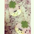 MILMILKちゃん's cooksnap of when they made ＊キャラ弁＊　魚ニソDEイチゴ頭巾ちゃん.
