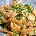 cinnamonh's cooksnap of when they made 簡単♪鶏皮と胡瓜の酢の物.